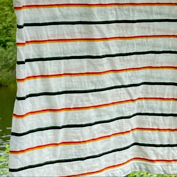 ❌SOLD❌ ⚡️Madewell | Cream Striped V-neck Tee | EUC | XXS ❤️ 1 Tiny Flaw - Picture 12 of 17